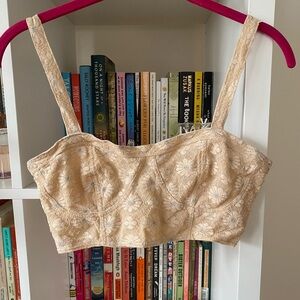 Free People Lace Side Boning Bralette